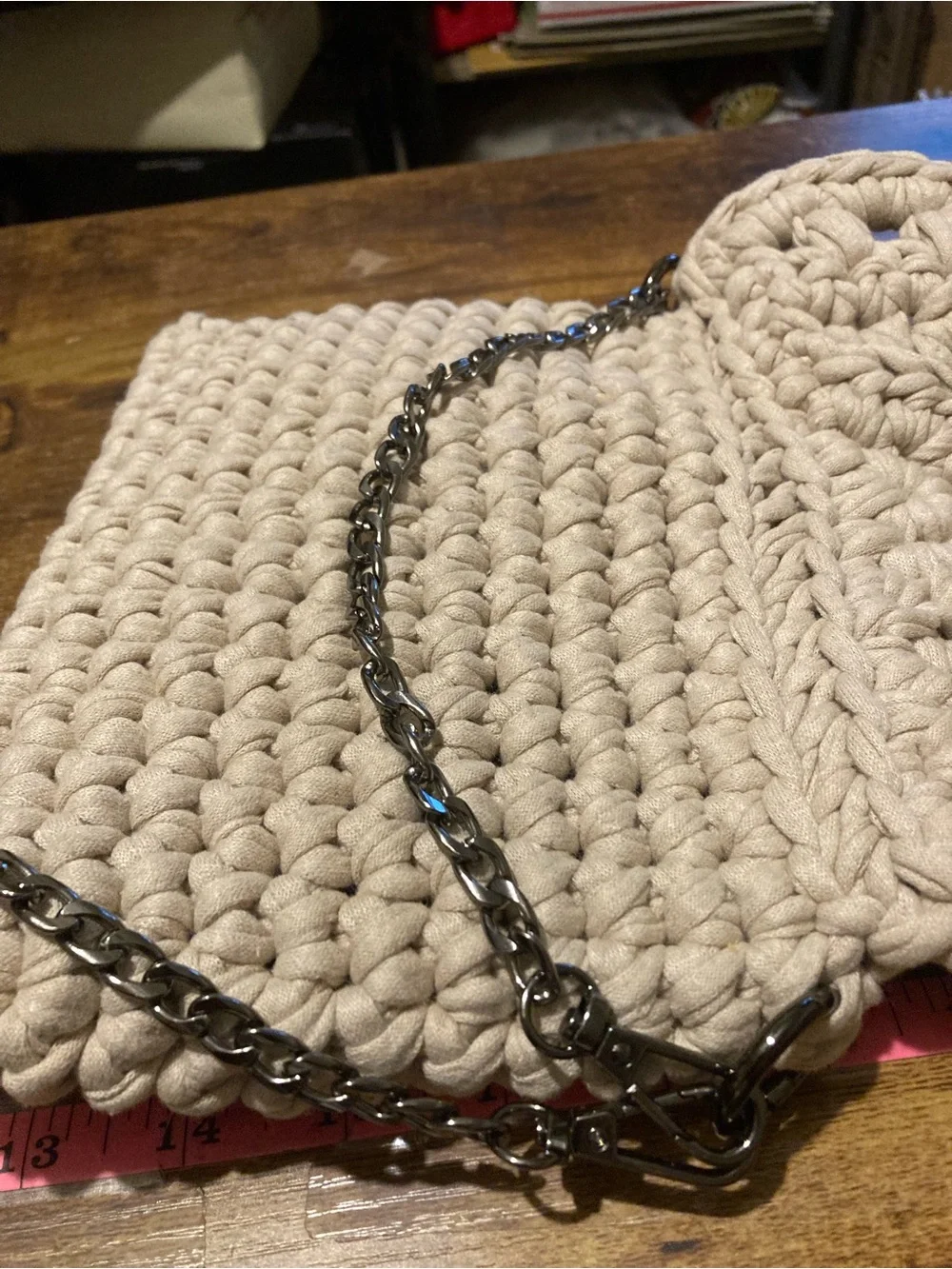Hand made crocheted purse